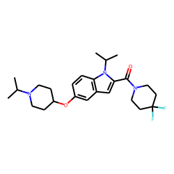 872030-17-6 / Piperidine, 4,4-difluoro-1-[[1-(1-Methylethyl)-5-[[1-(1-Methylethyl)-4-piperidinyl]oxy]-1H-indol-2-yl]carbonyl]- (9CI)