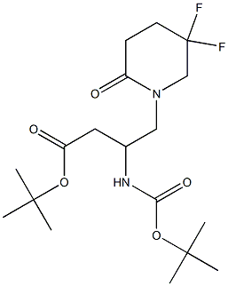 911635-42-2 / 3-t-butoxycarbonylamino-4-(5,5-difluoro-2-oxo-piperidin-1-yl)butyric acid t-butyl ester