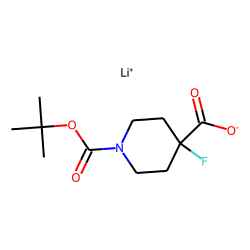 618900-67-7 / 4-FLUORO-1,4-PIPERIDINEDICHARBOXYLIC ACID,1(1,1-DIMETHYLETHYL)ESTER, LITHIUM SALT