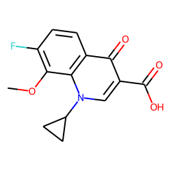 221221-16-5 / 3-Quinolinecarboxylic acid, 1-cyclopropyl-7-fluoro-1,4-dihydro-8-methoxy-4-oxo-